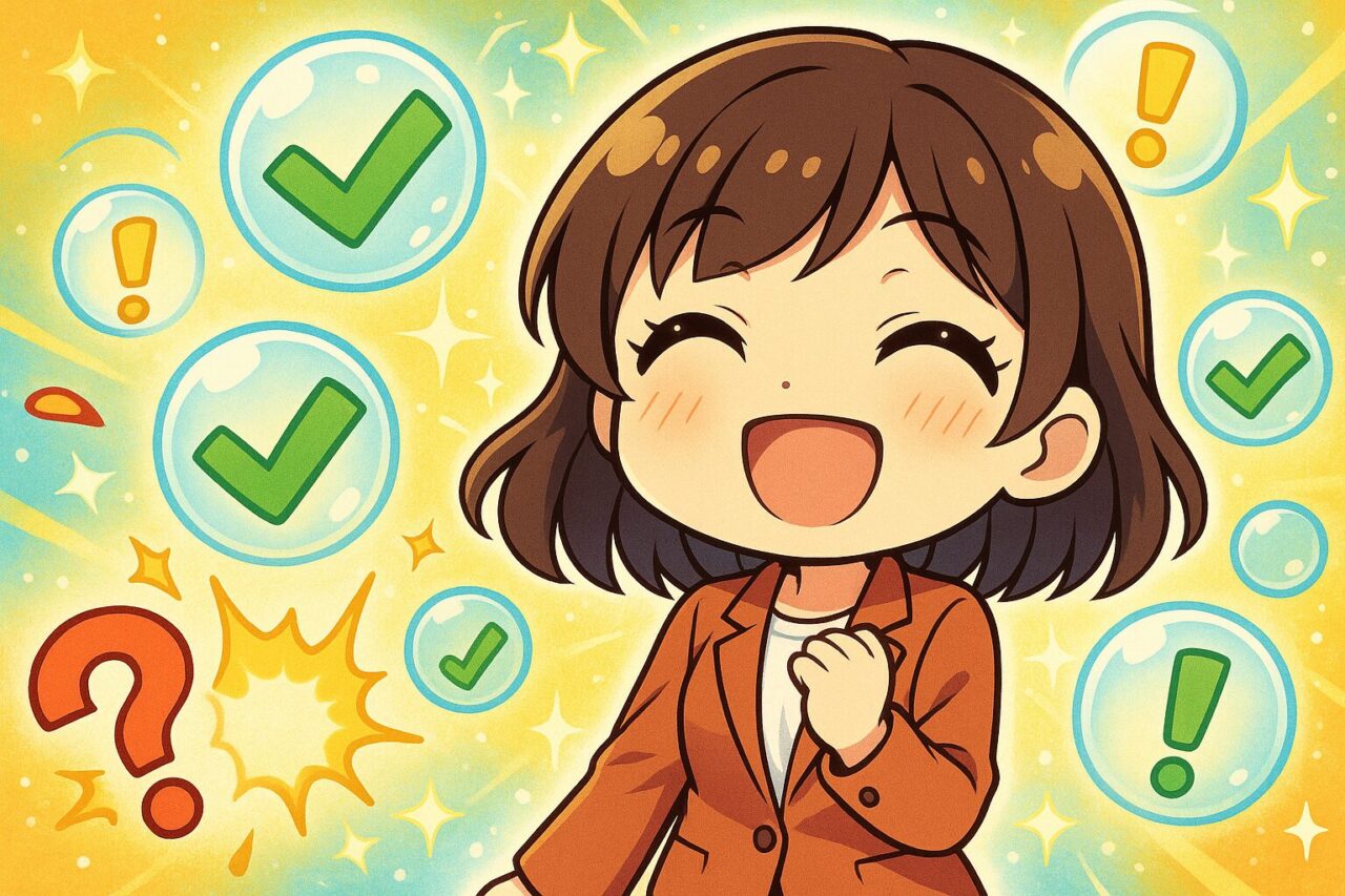 嬉しそうな女性の画像