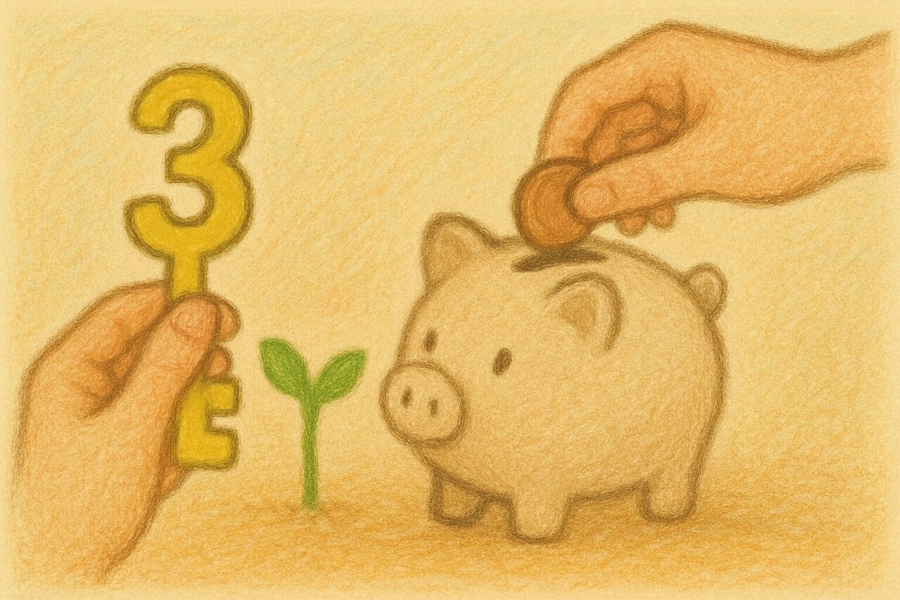 鍵をもって節約する画像