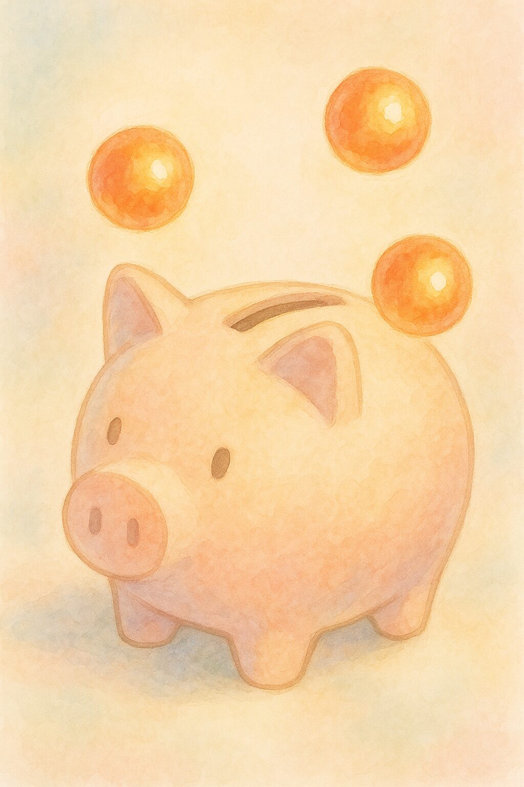 豚の貯金箱の画像