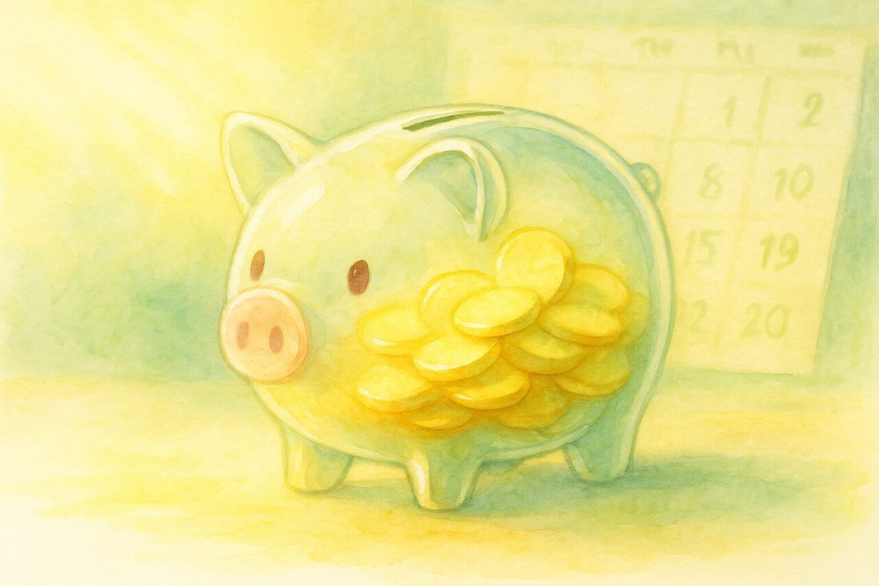 豚の貯金箱の画像