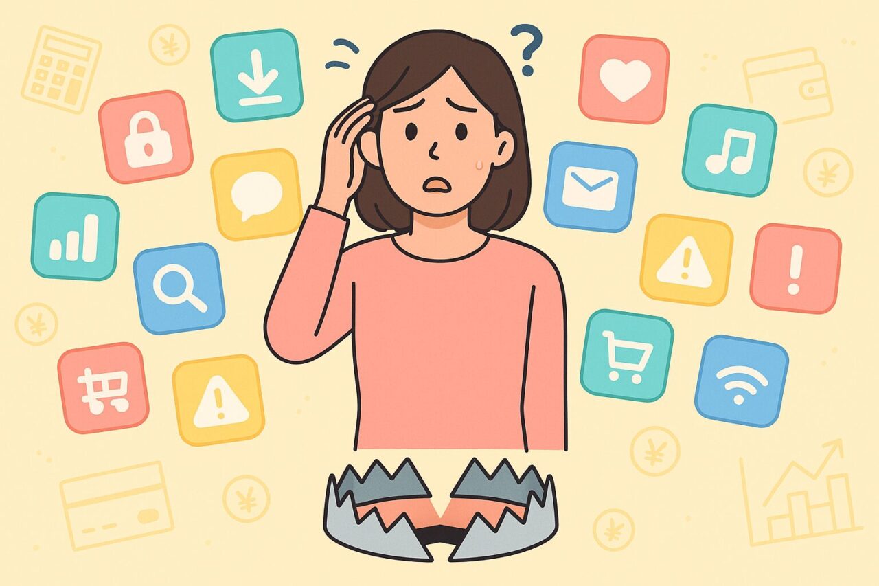 疑問に思ている女性の画像